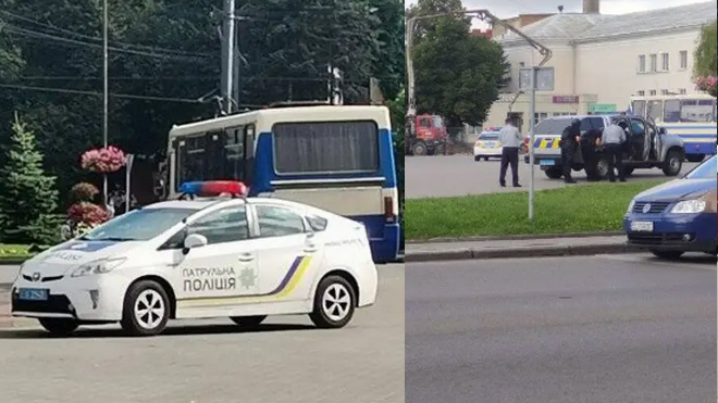 В Луцке со стрельбой захватили автобус с людьми: все подробности, фото и видео