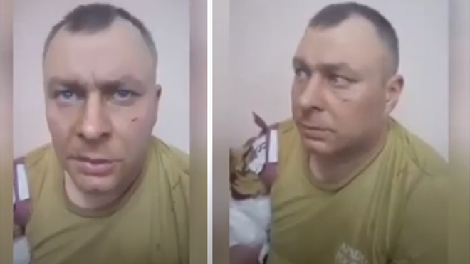Допрос пленного русского разведчика: видео 